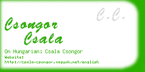 csongor csala business card